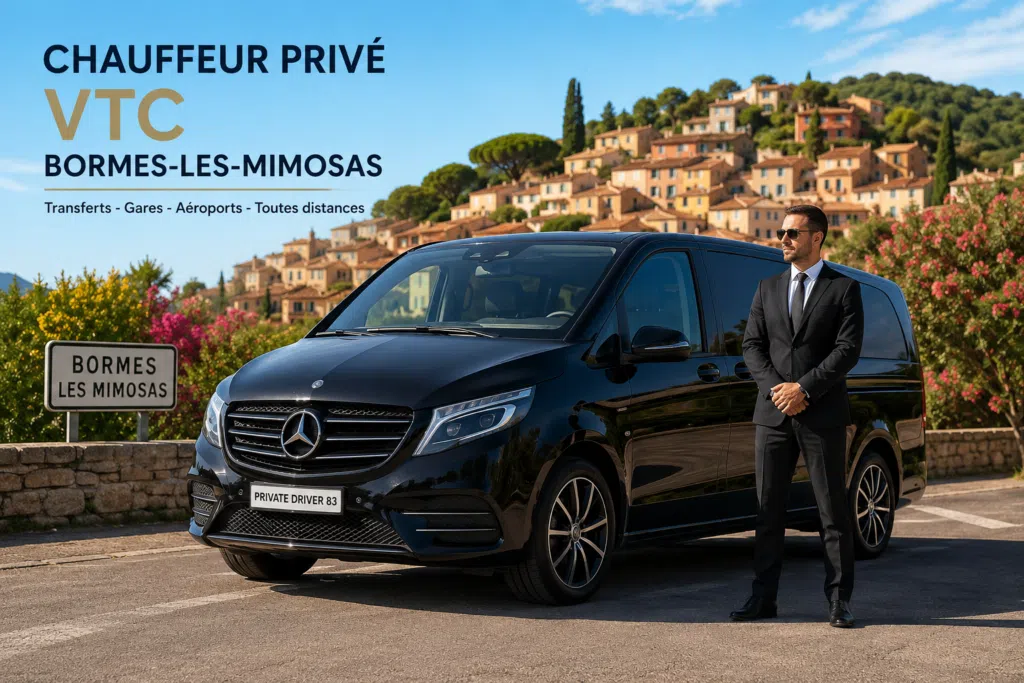 chauffeur privé bormes les mimosas