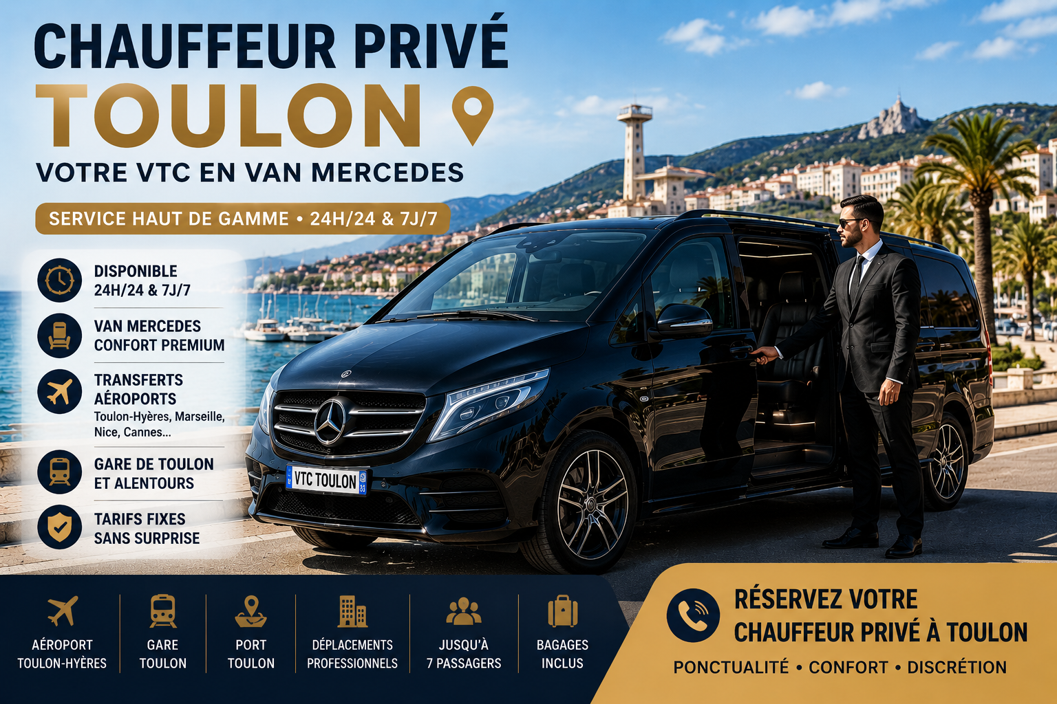 VTC Toulon chauffeur privé Toulon