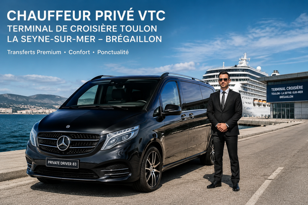 chauffeur privé terminal croisière la seyne-sur-mer Bregaillon